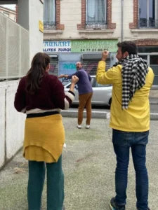 Sortie de stage “Explorer différentes écritures pour et avec l’espace public” donné par les Fugaces.